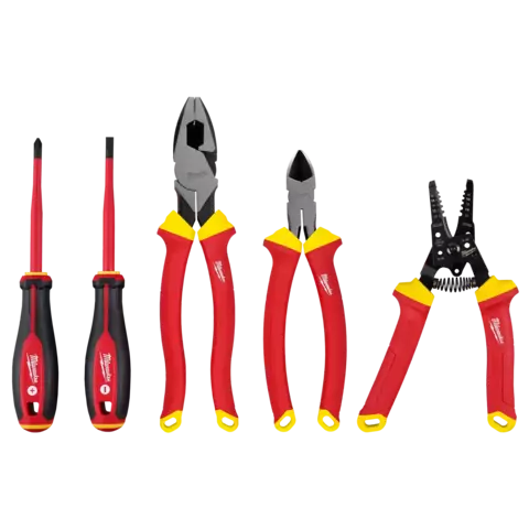 Juego de herramientas manuales aisladas de 5 piezas de 1000 V 48-22-2215