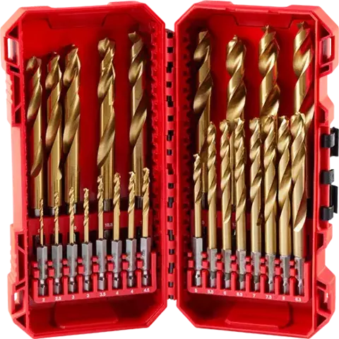 Juego de brocas métricas de titanio RED HELIX™ Impact Duty™ SHOCKWAVE - 25 piezas 48-89-4861