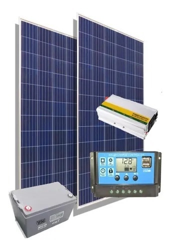 Kit Solar Inversor 2000w 220v Panel Energia Casa Campo M10