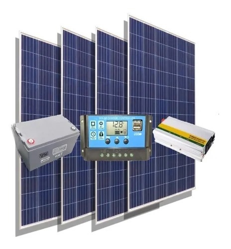 Kit Solar Inversor 2000w 220v Panel Energia Casa Campo M9