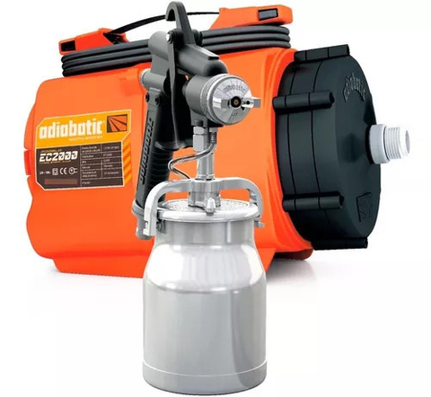 Maquina Equipo Pistola Pintar Adiabatic Ec2000 Compresor