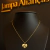 Corrente + Pingente Coração Personalizado com Gravação a Laser de Foto em ouro 18k.
