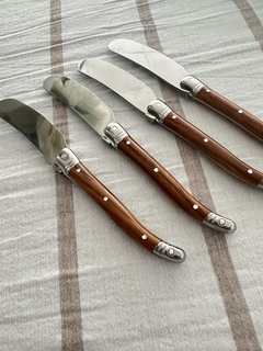 SET X4 UNTADORES DE MADERA Y ACERO - Regalería GiCe