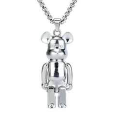Collar Bearbrick 4cm Acero Inoxidable - comprar online