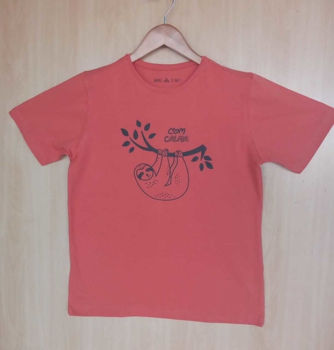 T-shirt Bicho Preguiça adulto masculino