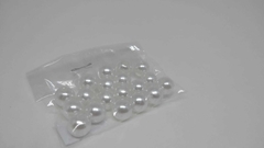Perola 10mm branco e perolada pacote c/10gramas - comprar online