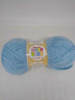 Lã Fio Mais Bebe Soft 2253 Azul Candy 100g - comprar online