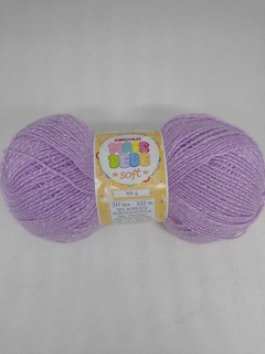 Lã Fio Mais Bebe Soft 6140 Alfazema 100g - comprar online