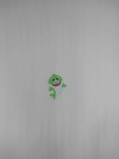 Aplique emborrachado Baby Shark green