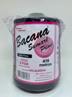 Barbante Bacana Sumaré Prime 8 Fios Preto 419m-600g