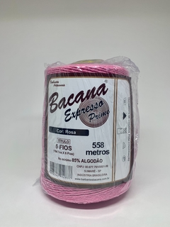 Barbante Bacana Expresso Prime 6 Fios Rosa 419m-600g
