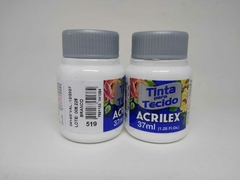 Tinta Tecido Acrilex 4140 37ml 519-Branco.