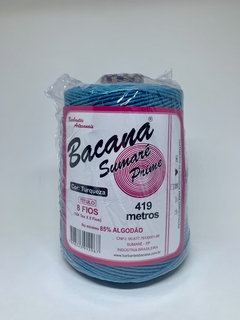 Barbante Bacana Sumaré Prime 8 Fios Azul Turquesa 419m-600g