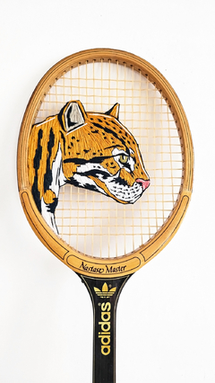 Raquete Jaguatirica Bordada - comprar online