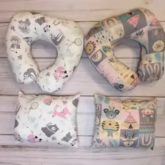 Imagen de Cuellitos de viaje de piqué o gabardina estampada
