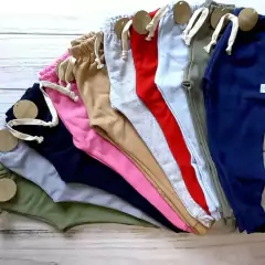 Naranjo pantalón frisa con puño y cordón - 4259 - comprar online