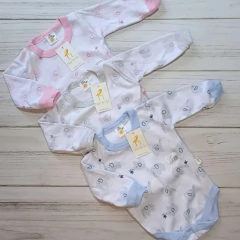 Naranjo body francés manga larga estampado elefantitos - 1620