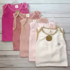 Naranjo chaleco coral fleece BEBA cuello americano - 4501 - tienda online