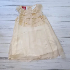 Grisino - vestido beba de gasa, forrado con botones atrás - talle 2 años