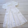 Old Bunch - vestido beba corderina drapeado en pechera - bordado - talle 2 años