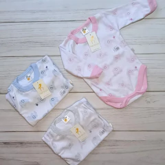 Naranjo body francés manga larga estampado elefantitos - 1620 - comprar online