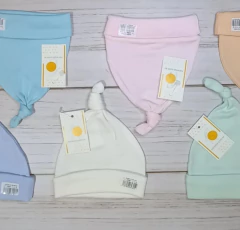 Naranjo PACK X 3 gorrito de algodón con nudo - 1264/2264 - tienda online