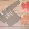 Cheito remera manga larga beba "we are the future" con broches - 7247