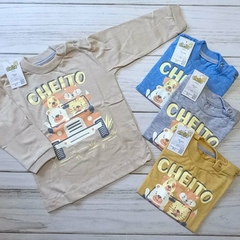 CURVA COMPLETA TALLE 12, 18, 24 Y 36 MESES REME MANGA LARGA CHEITO 7355