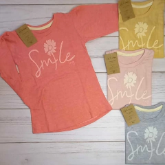 TAVG remera manga larga nena estampa "Smile" - 0983