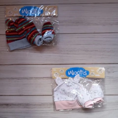 Wootis set plush: gorrito con orejas y escarpines