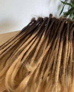 [kit] NUCA | Degradê Loiro Mel - Pontas Soltas - OM DREADS