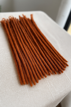 Dread Ruivo Alaranjado | 40cm | Pontas Fechadas - comprar online