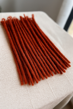Dread Ruivo Avermelhado | 40cm | Pontas Fechada - comprar online