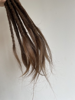 Dread Castanho Médio | 25cm | Pontas Soltas - OM DREADS