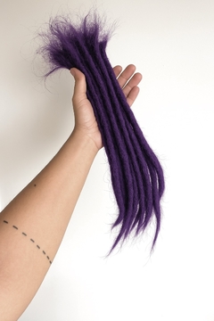 Dread Roxo Azulado | 25cm com Pontas Soltas - comprar online