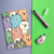 Caderno Grande Grampeado Pets Coloridos (25x18cm) - loja online