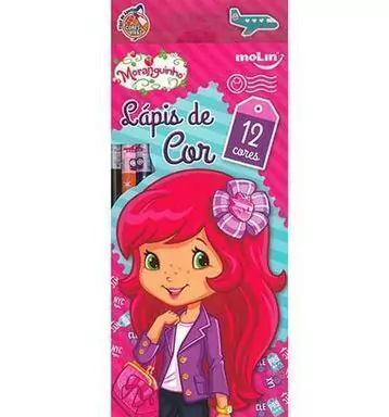 Lápis de Cor Moranguinho (12 cores) - Molin