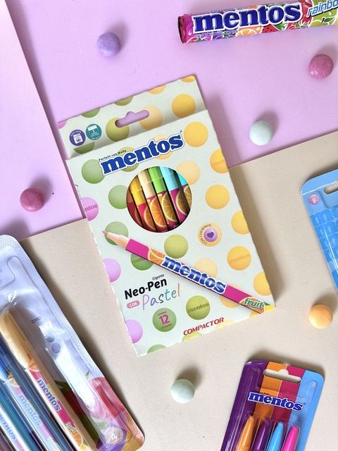 Canetinha Hidrográfica Mentos - (12 unidades) - Compactor