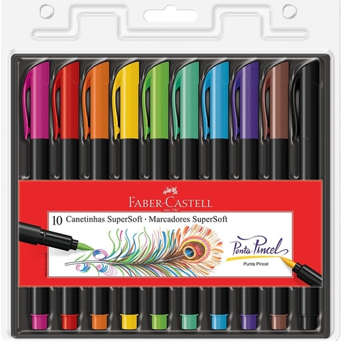Brush Pen (c/ 10 unidades) - Faber Castell
