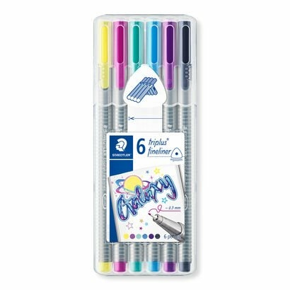 Kit de Canetas Triplus Fineliner Galáxia 0,3mm (6 Cores) - Staedtler