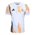 Camisa Real de Madrid Pré-jogo 25/26 - Torcedor Adidas Masculina - Branca com detalhes em laranja e preto e azul