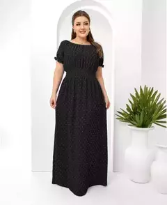 vestido Longo Ciganinha Duna Pipoca - Amanda - A Vitoriosa Moda Feminina Modesta 