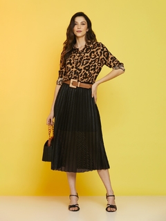 Camisa Feminina Estampa Animal Print - Ellen