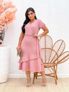 Vestido Reto Rosa - Hellen na internet