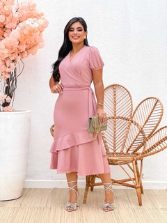 Vestido Reto Rosa - Hellen