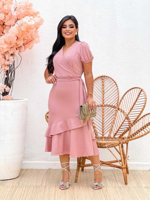 Vestido Tubinho Rosa - Cibeli