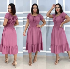 Vestido Ciganinha Chateau Rose Manga Curta - Alice - comprar online