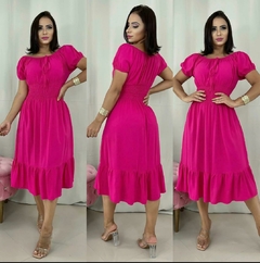 Vestido Ciganinha Pink Manga Curta - Alice - comprar online
