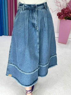 Imagem do Saia Jeans Maxi Mídi Barra Destroyed - Helena
