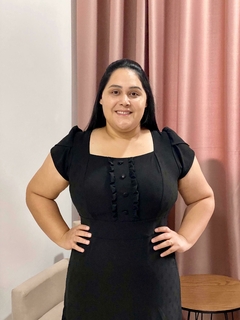 Vestido Mídi Preto Duna - Bela - A Vitoriosa Moda Feminina Modesta 